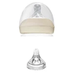 بی بی لند سرشیشه نچرال طرح اونت (Avent) فندقی (گرد) سایز 2 مناسب نوزادان 6 تا 18 ماه - کد 211 - تصویر 2