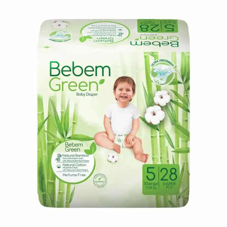 ببم پوشک بچه سایز 5 بسته 28 عددی