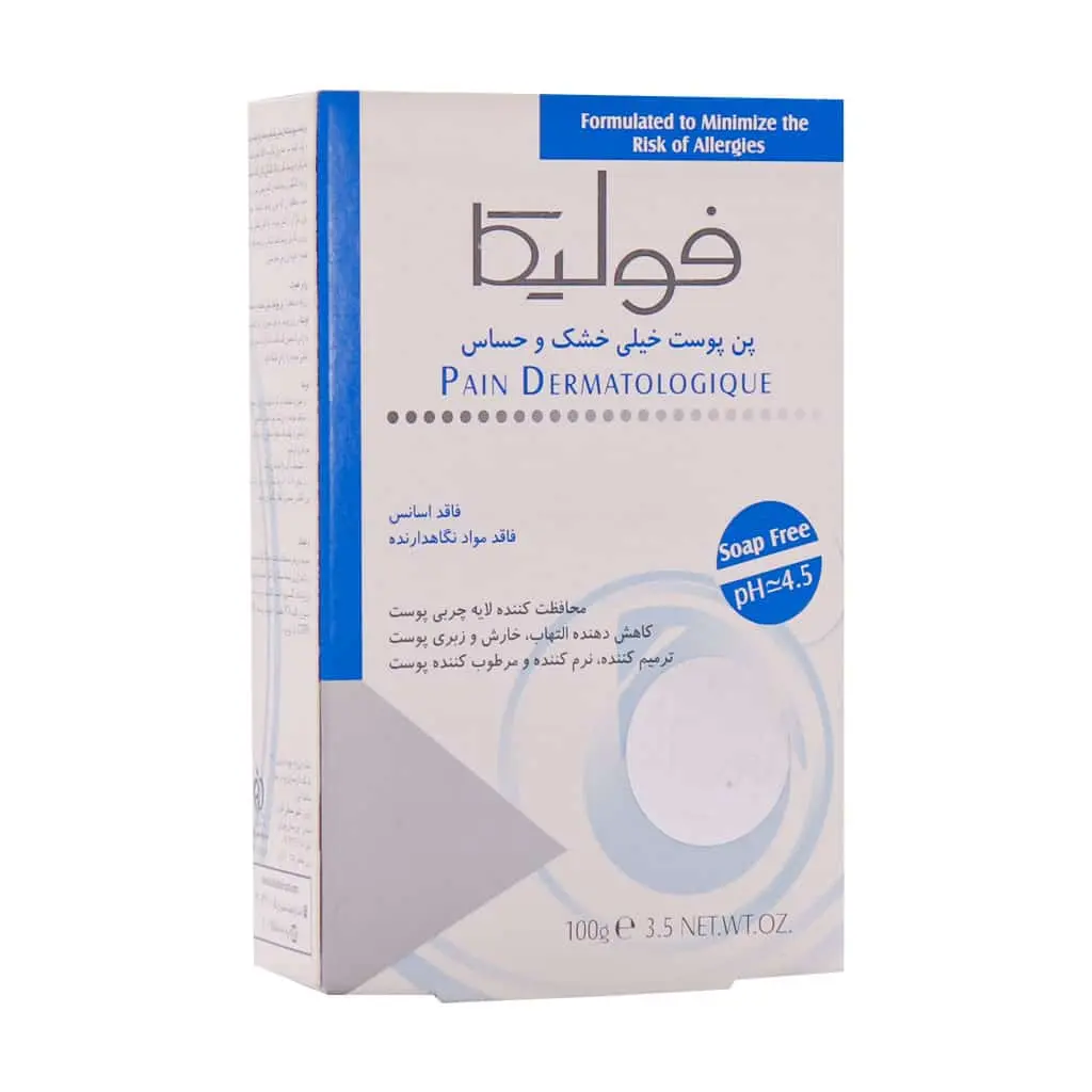 Fulica-Extra-Rich-Syndet-Bar-100-g فولیکا پن کرمدار ( مرطوب کننده ) مناسب پوست های خشک و حساس 100 گرمی - تصویر 1