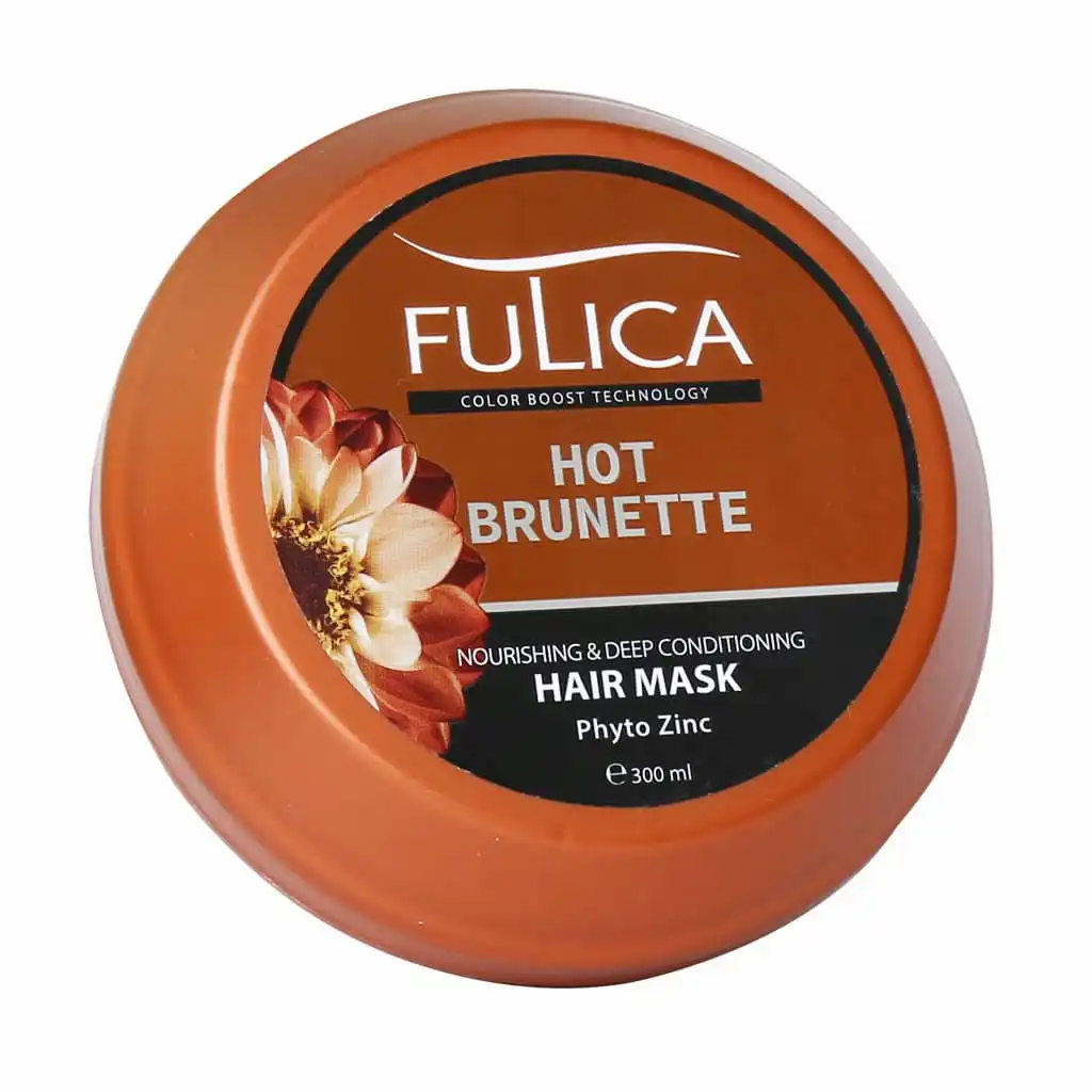 Fulica-Hair-Mask-For-Hot-Brunette-300-g فولیکا ماسک تقویت کننده و نرم کننده عمیق موهای قهوه ای 300 گرمی - تصویر 1