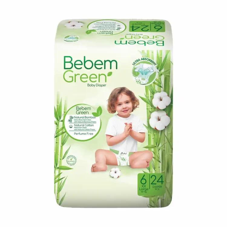 ببم پوشک بچه سایز 6 بسته 24 عددی