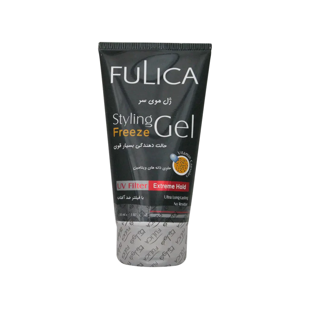 fulica styling freeze gel فولیکا ژل موی سر با ظاهر خیس و براق مناسب انواع مو وزدار 150 میلی - تصویر 1