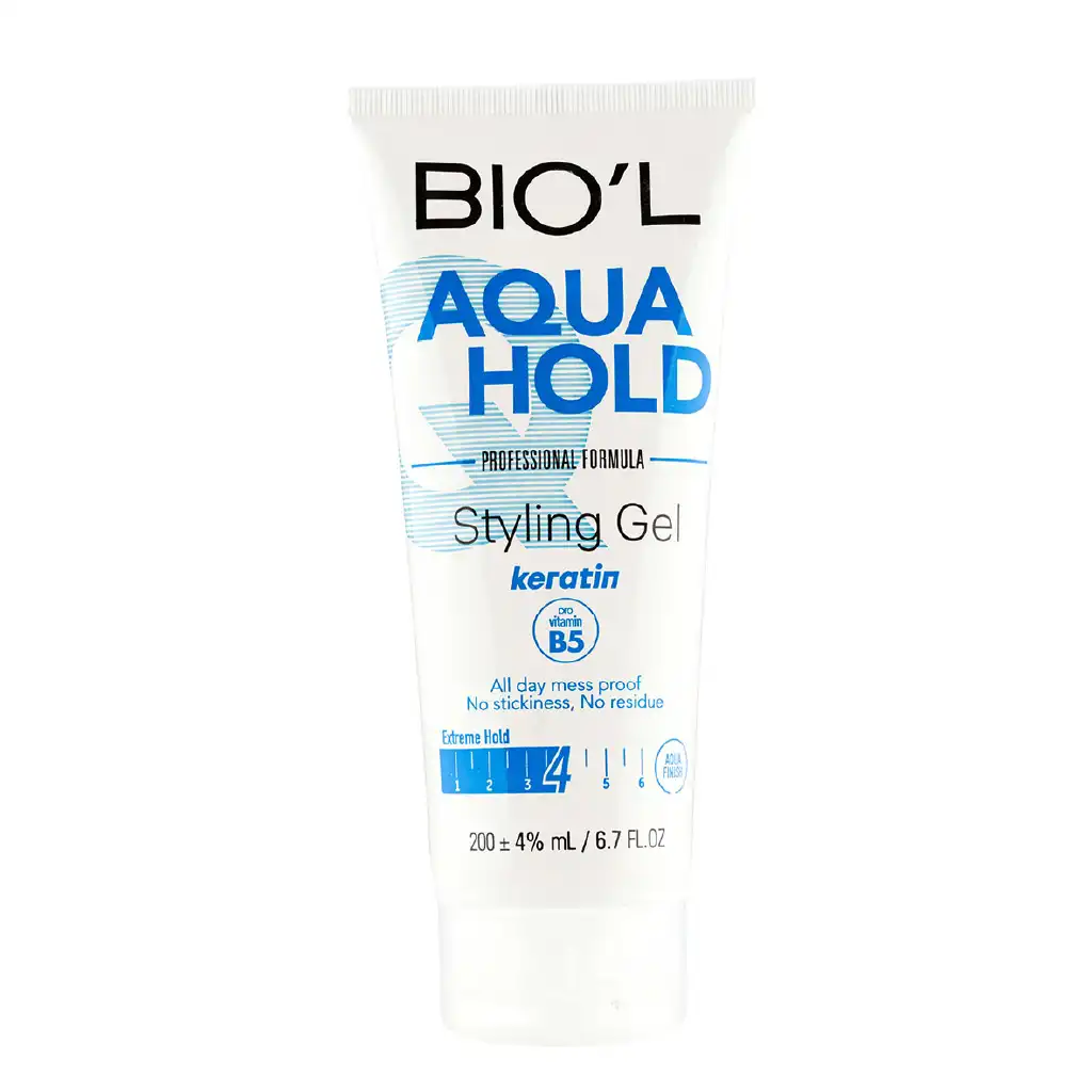 GEL AQUA-01 بیول ژل مرطوب موی سر تیوپی آکوا حاوی ویتامین ب 5 و کراتین 200 میلی لیتر - تصویر 1