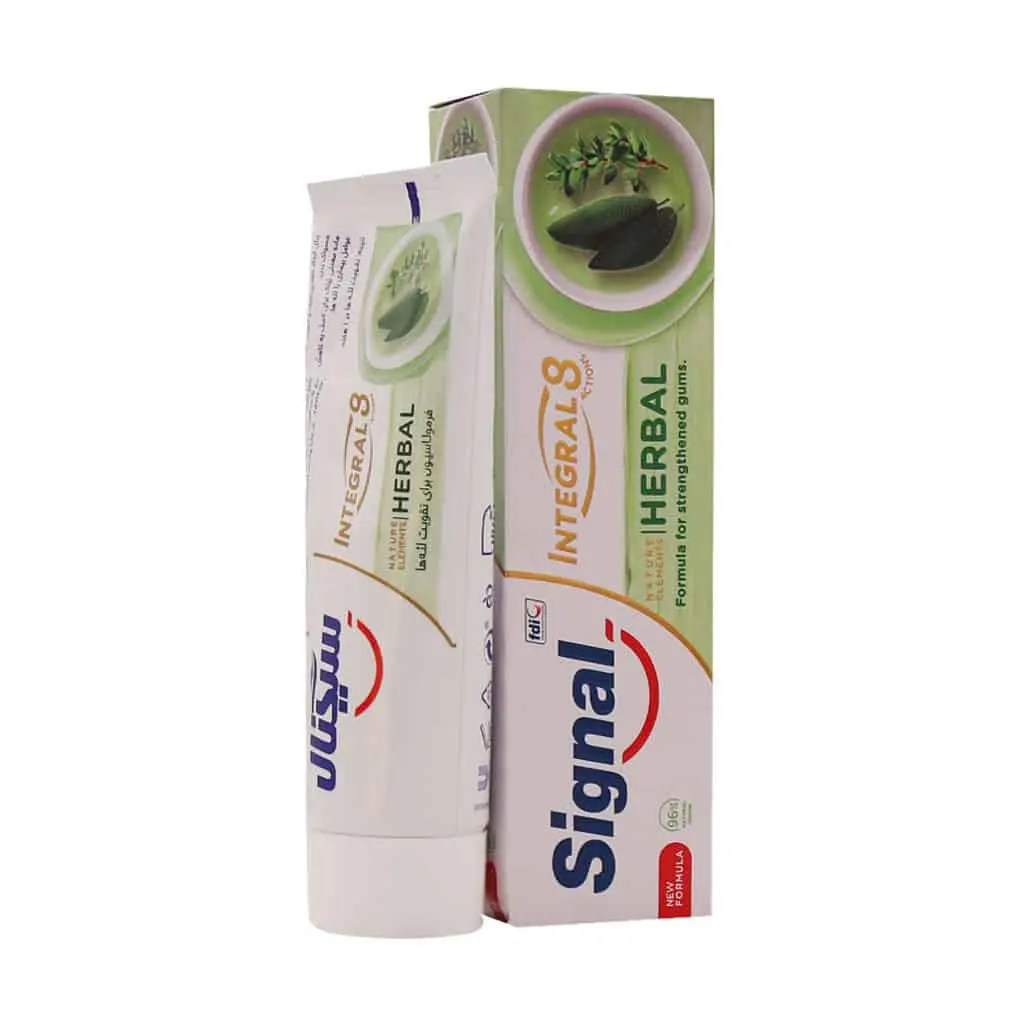 Signal-Integral-8-Sage-Oil-And-Thyme-Toothpaste-75-Ml سیگنال خمیر دندان اینتگرال 8 کاره گیاهی حاوی روغن مریم گلی و آویشن 75 میلی لیتر - تصویر 1